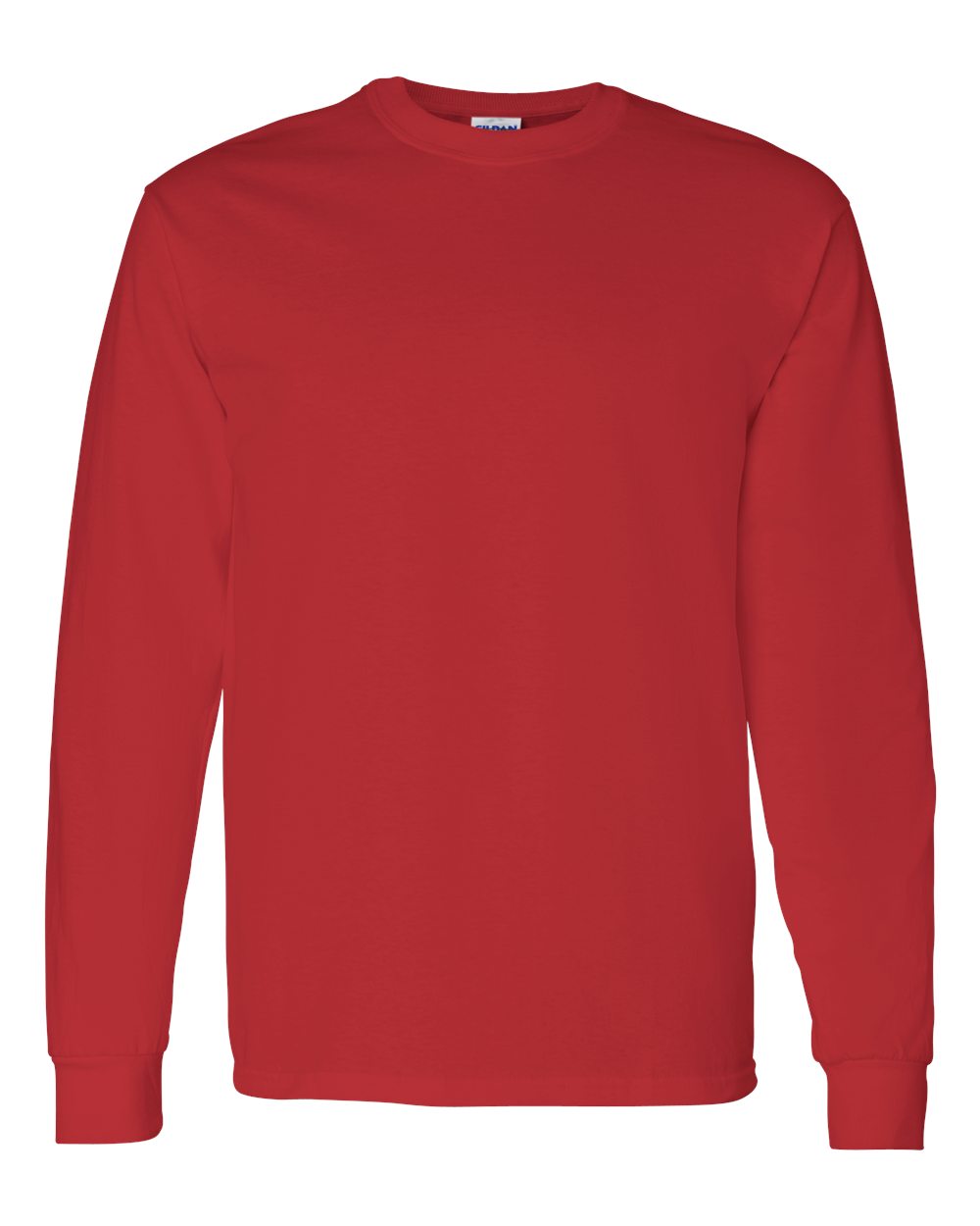 Heavy Cotton Long Sleeve — Red — front garment preview