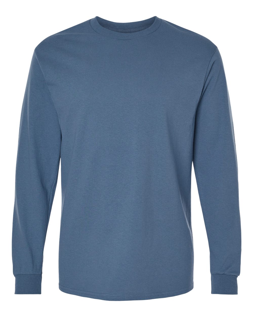 Heavy Cotton Long Sleeve — Indigo Blue — front garment preview