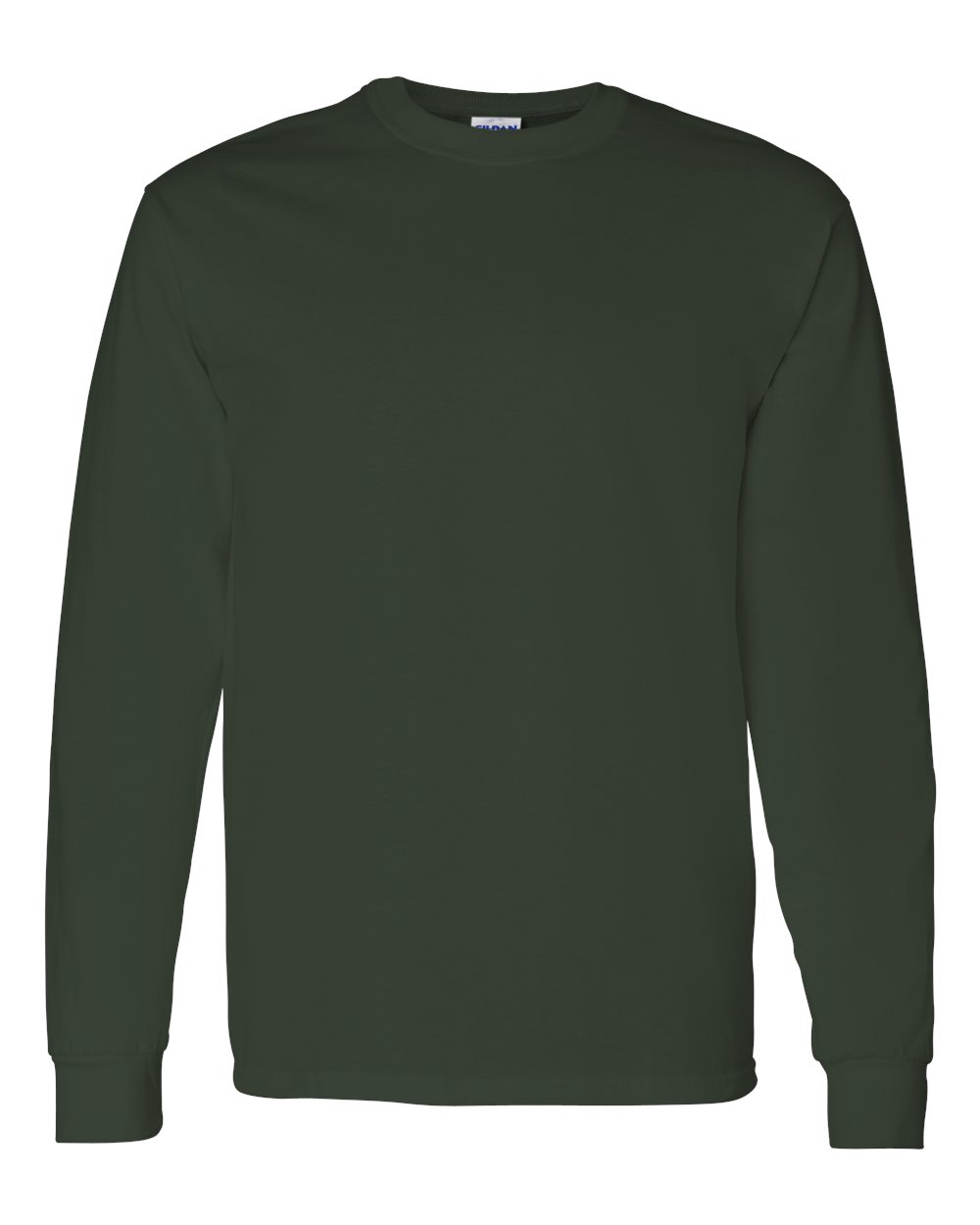 Heavy Cotton Long Sleeve — Forest — front garment preview