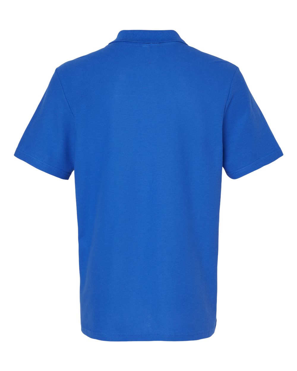 Standard Polo — Royal — back garment preview