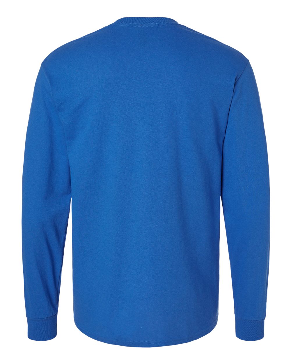 Heavy Cotton Long Sleeve — Royal — back garment preview