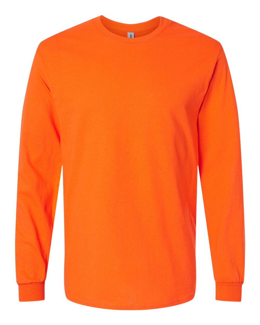 Heavy Cotton Long Sleeve — Orange — front garment preview