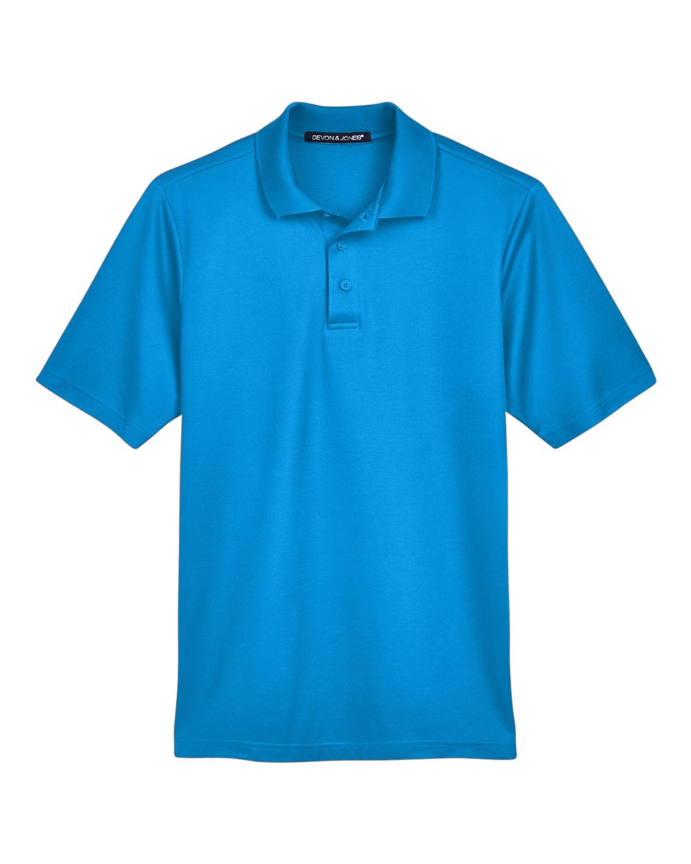 Premium Polo — Ocean Blue — front garment preview