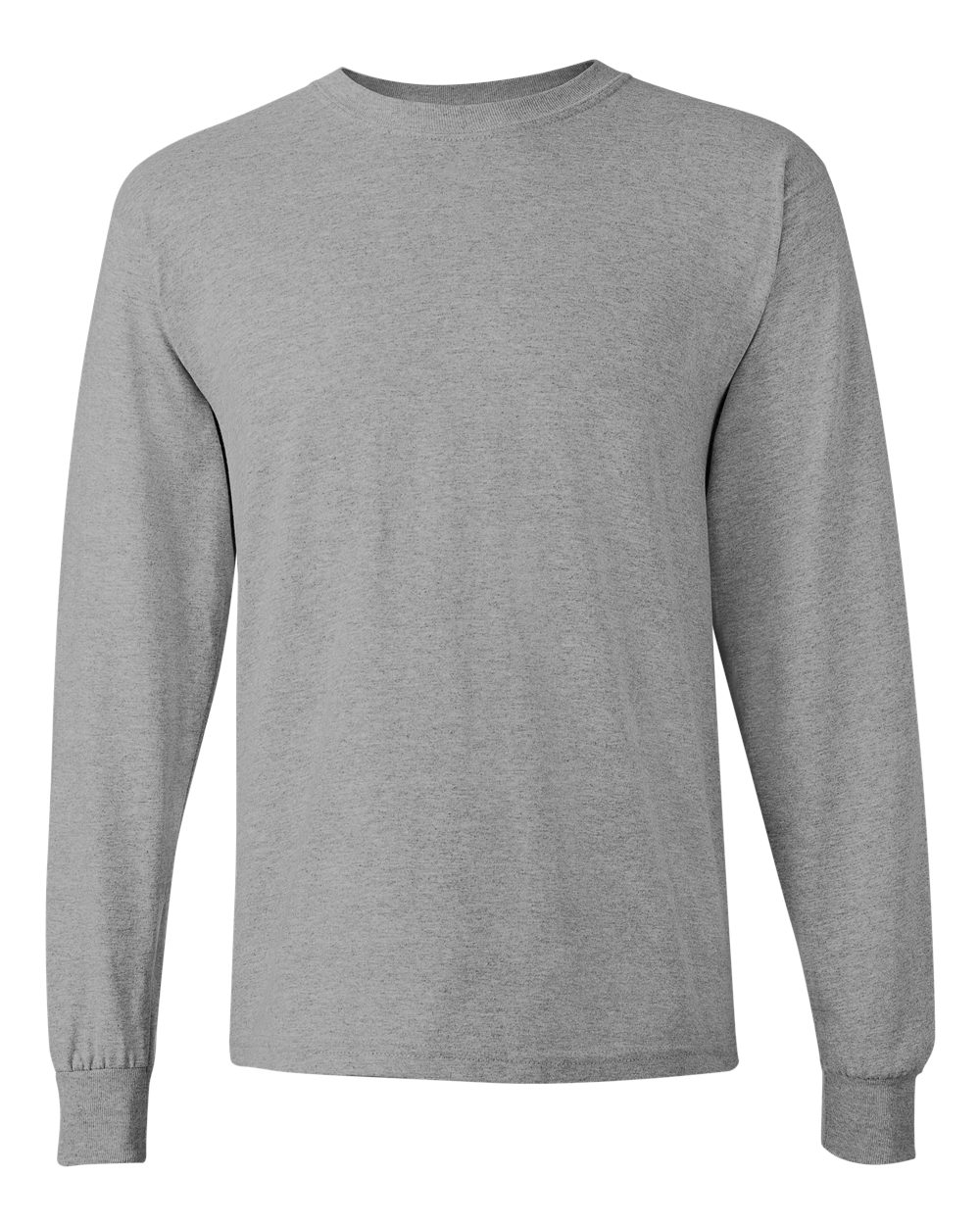 Heavy Cotton Long Sleeve — Sport Grey — front garment preview
