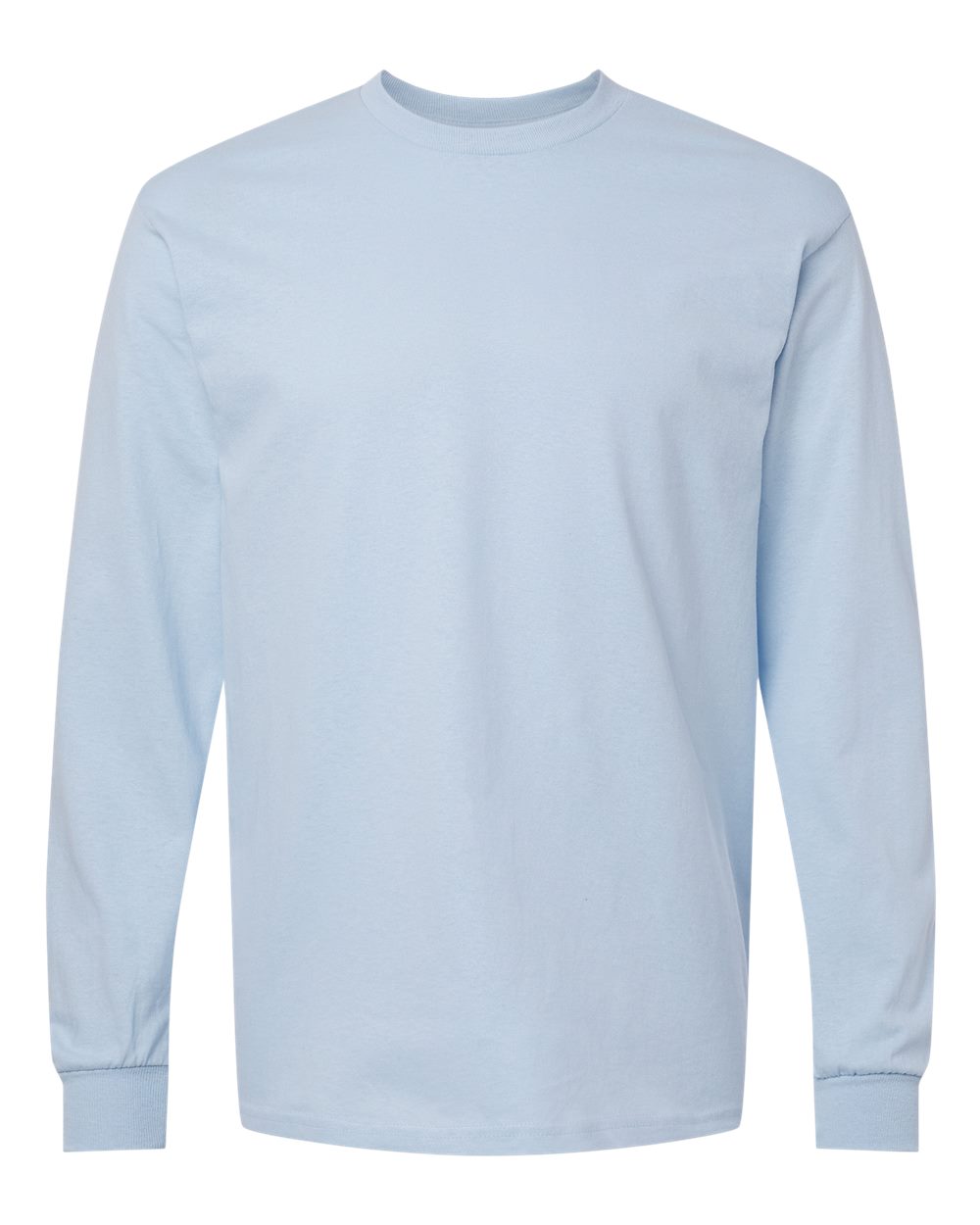 Heavy Cotton Long Sleeve — Light Blue — front garment preview
