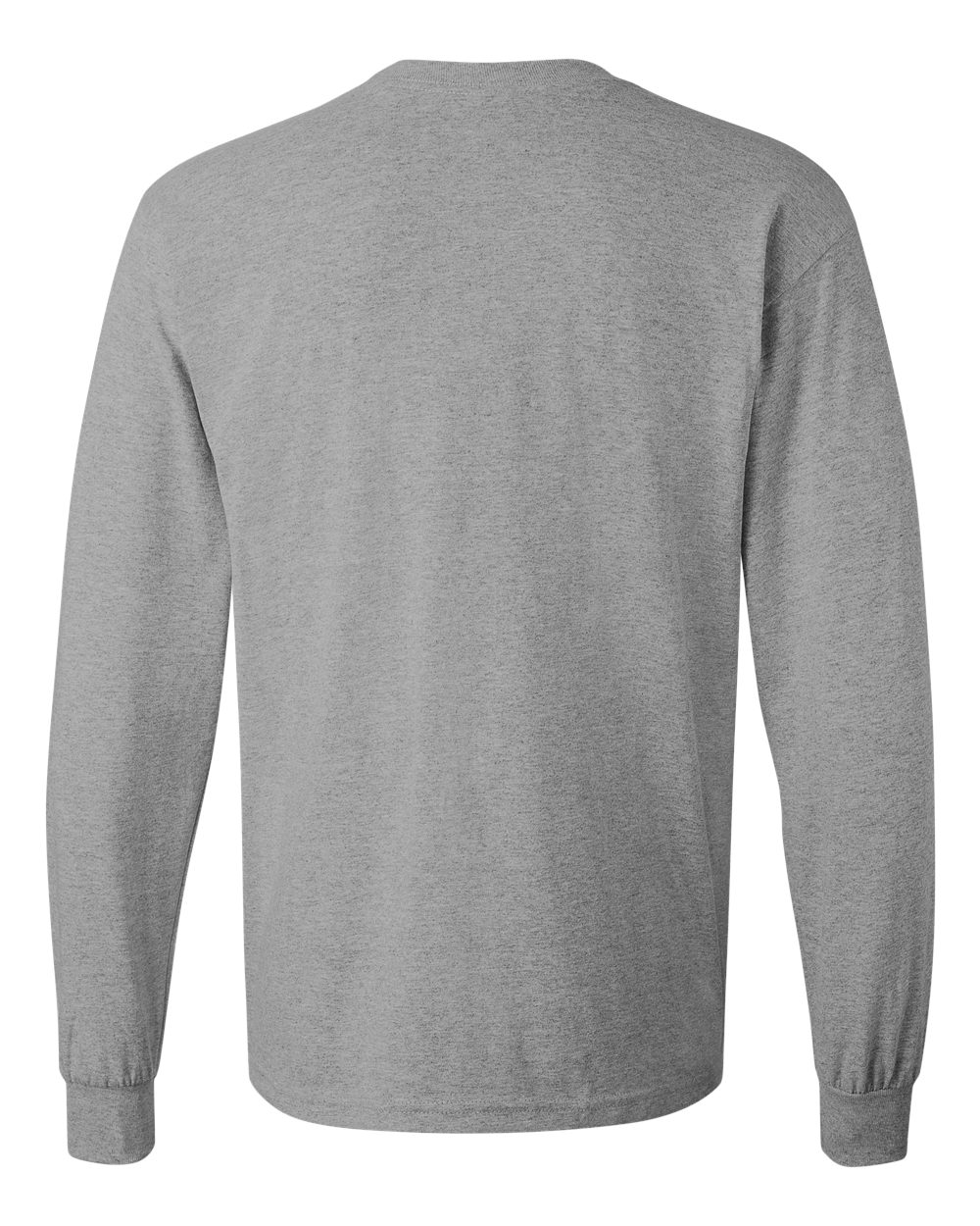 Heavy Cotton Long Sleeve — Sport Grey — back garment preview