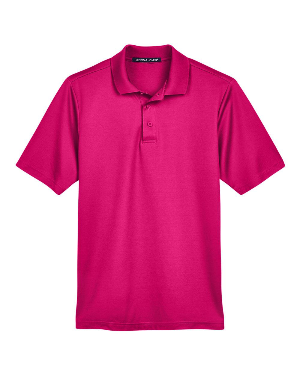 Premium Polo — Crown Raspberry — front garment preview
