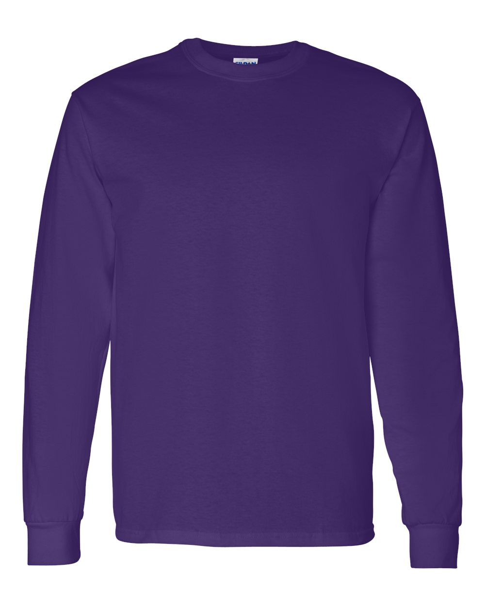 Heavy Cotton Long Sleeve — Purple — front garment preview