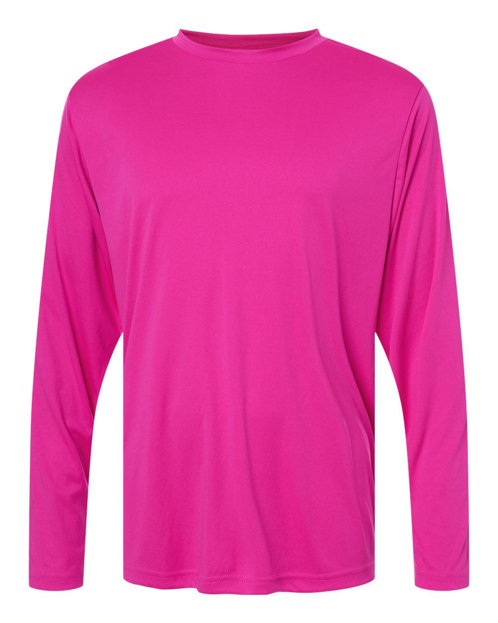 Performance Long Sleeve — Bright Magenta — front garment preview