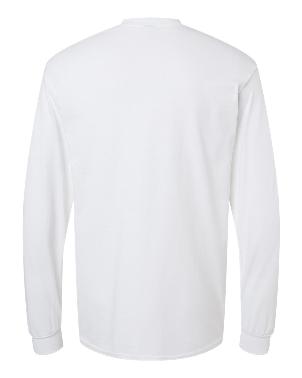 Heavy Cotton Long Sleeve — White — back garment preview