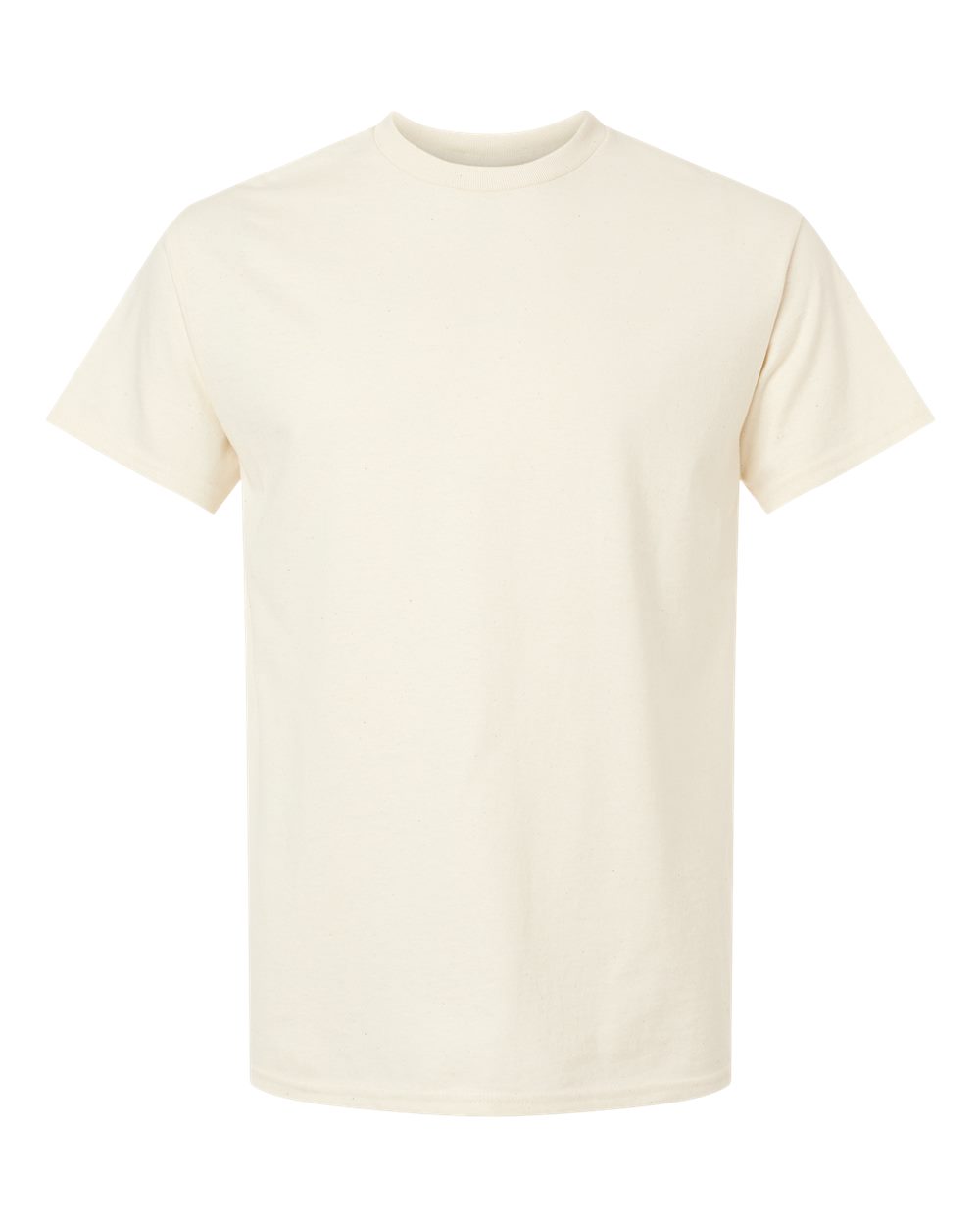 White Gildan 2000 Unisex Ultra Cotton T-Shirt, front view showing classic crew neck and short sleeves.