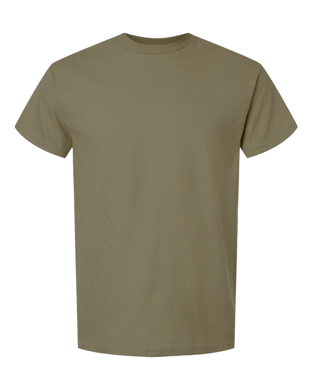 White Gildan 2000 Unisex Ultra Cotton T-Shirt displayed flat, showing the classic crew neck and short sleeves.