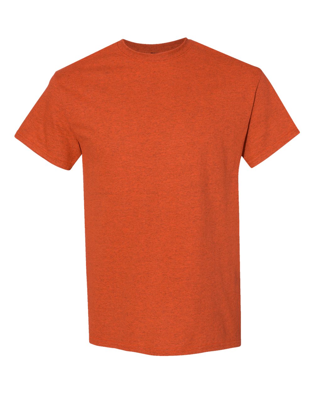 White Gildan 5000 Unisex Heavy Cotton T-Shirt, front view showing classic crew neck and short sleeves.