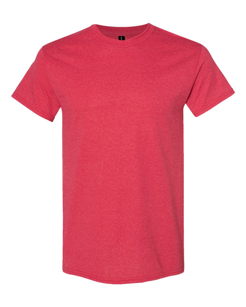 White Gildan 5000 Unisex Heavy Cotton™ T-Shirt, front view, showcasing classic crew neck and short sleeves.