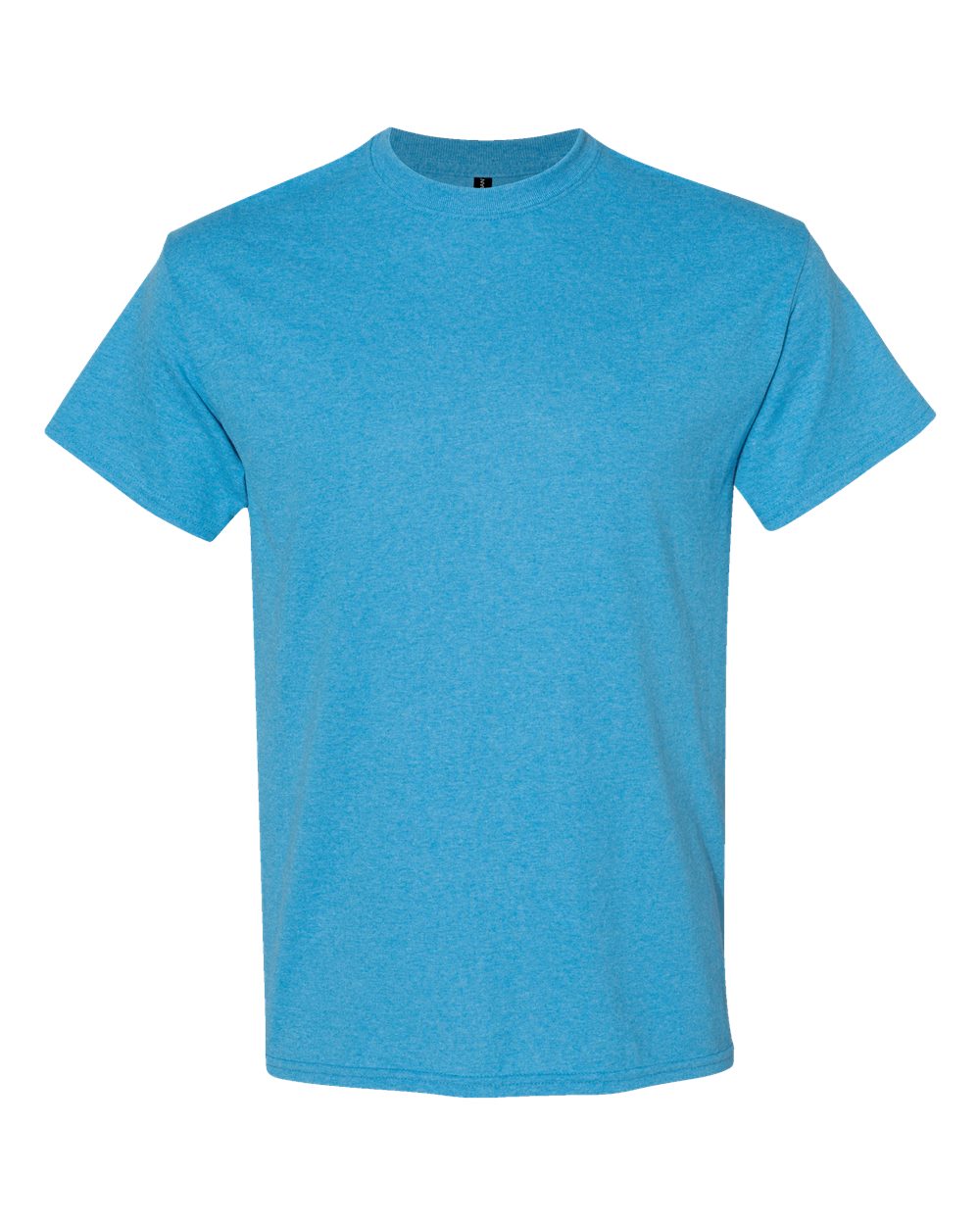 White Gildan 5000 Unisex Heavy Cotton T-Shirt, casual crew neck shirt with short sleeves, made of durable cotton fabric.