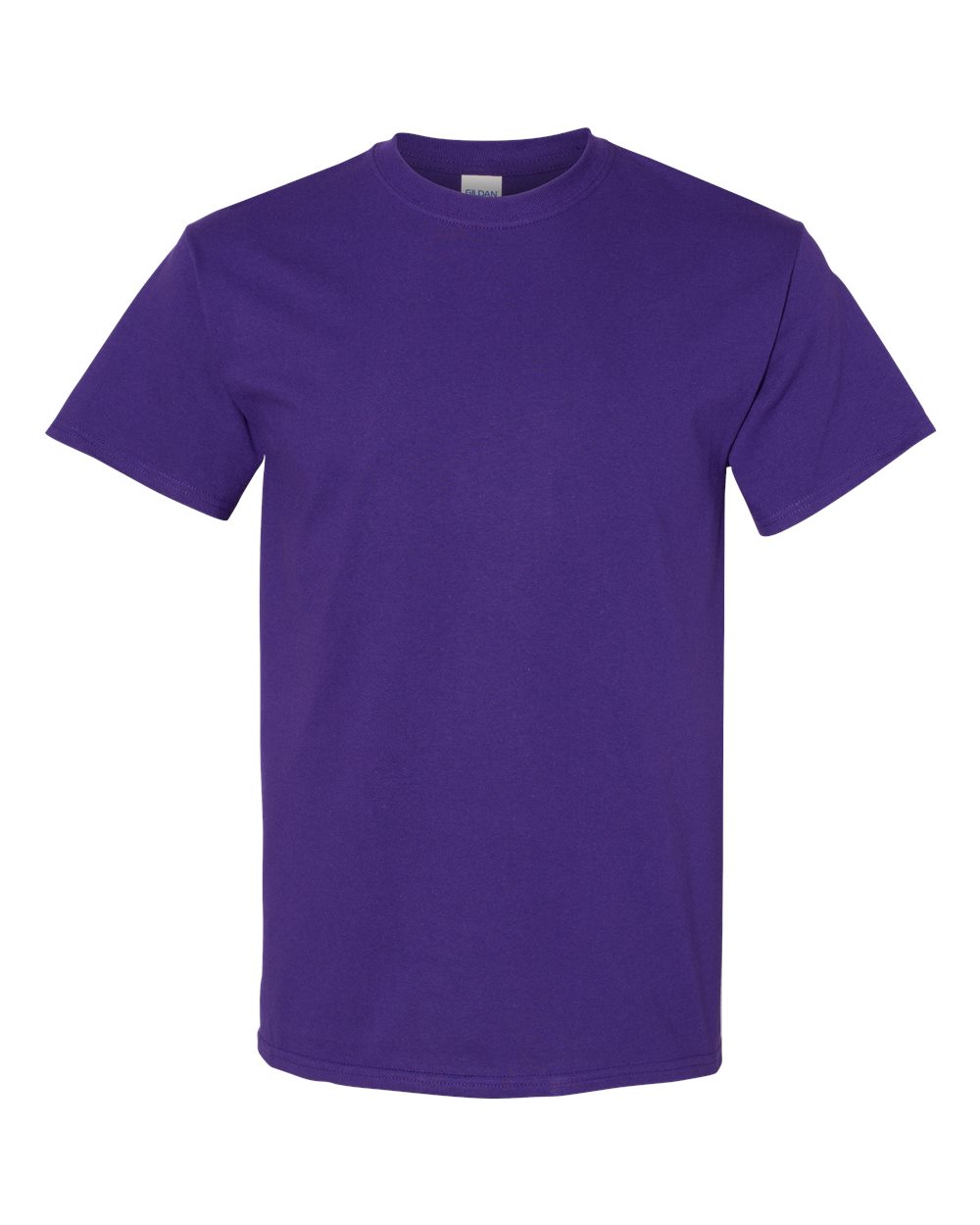 White Gildan 5000 Unisex Heavy Cotton T-Shirt, front view showing classic fit and soft fabric.