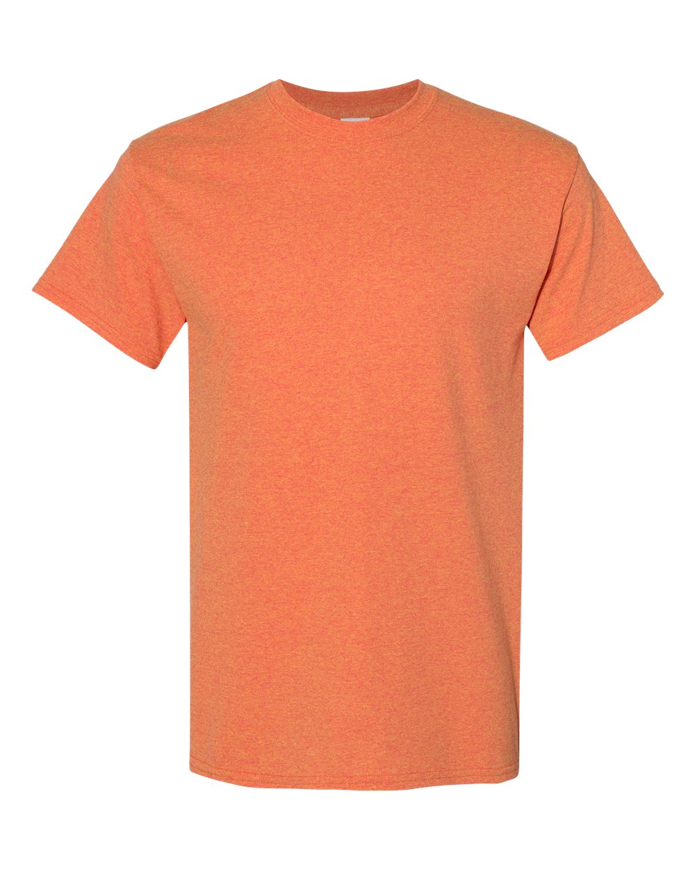 White Gildan 5000 Unisex Heavy Cotton T-Shirt, casual crewneck with short sleeves, shown flat on a white background.