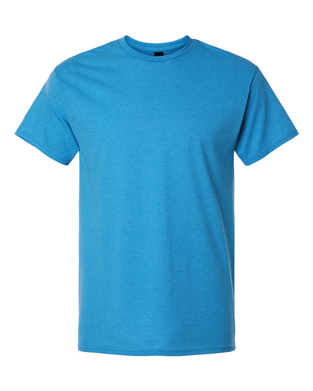 White Gildan 3000 unisex light cotton T-shirt displayed flat, showcasing its classic crew neck and short sleeves.