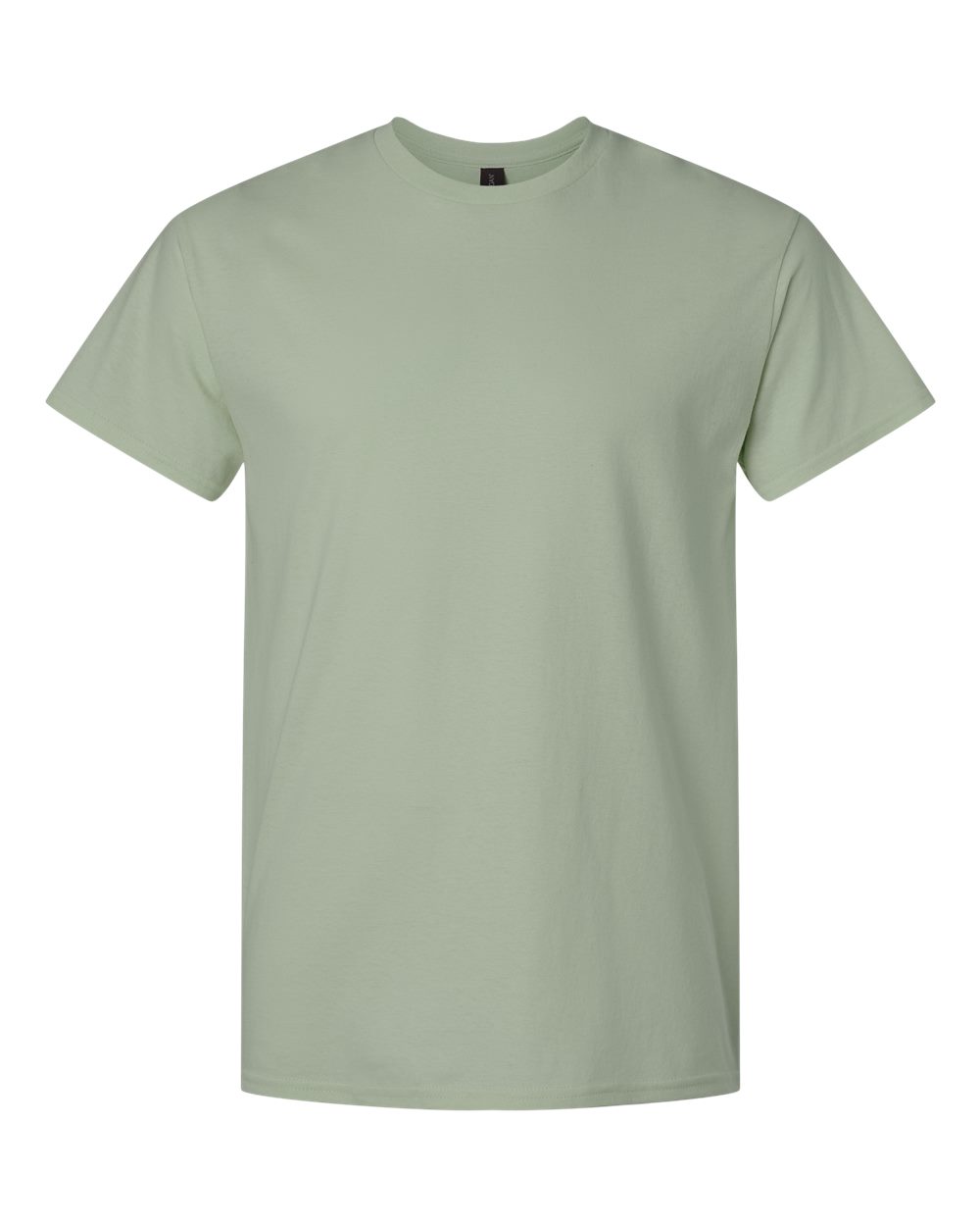 White Gildan 3000 unisex light cotton T-shirt laid flat, showcasing its simple design and soft fabric.