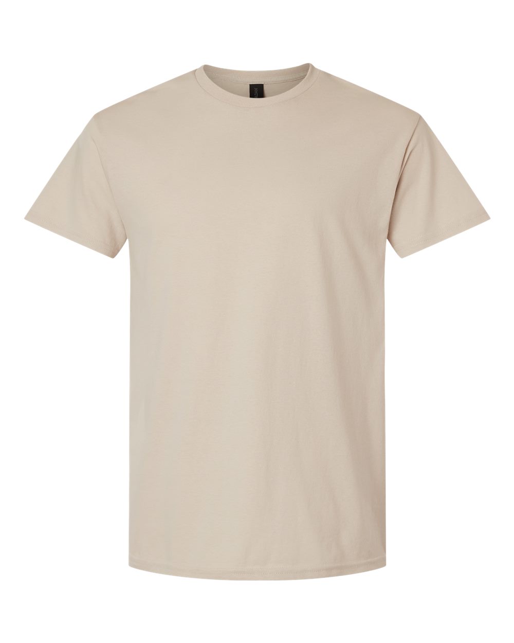 White Gildan 3000 unisex light cotton T-shirt displayed flat on a plain background with short sleeves and a classic crew neck.