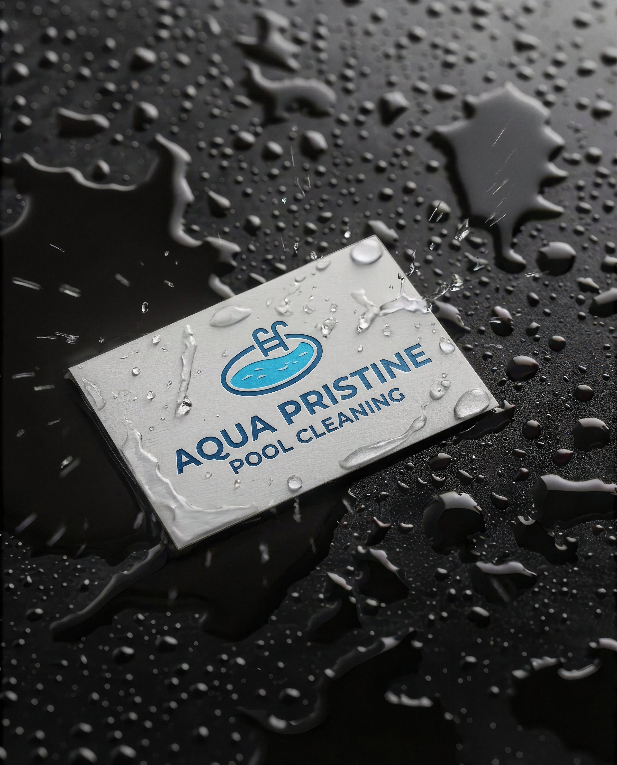 Set of 50 waterproof business cards by Varaprint, featuring durable, high-quality design suitable for professional use.
