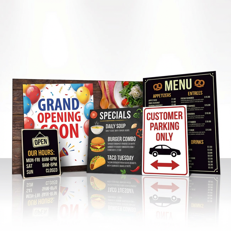 Rigid Signs & Boards printed by Varaprint