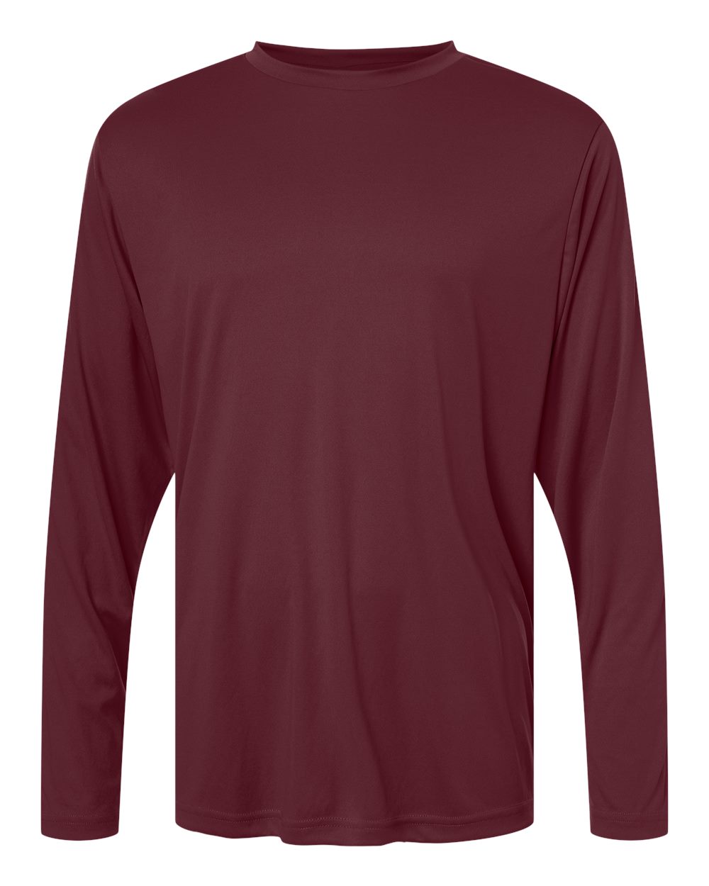 Performance Long Sleeve — Burgundy — front garment preview