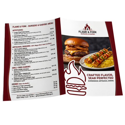 Custom Flyers & Brochures - 8.5" x 11" Half-Fold