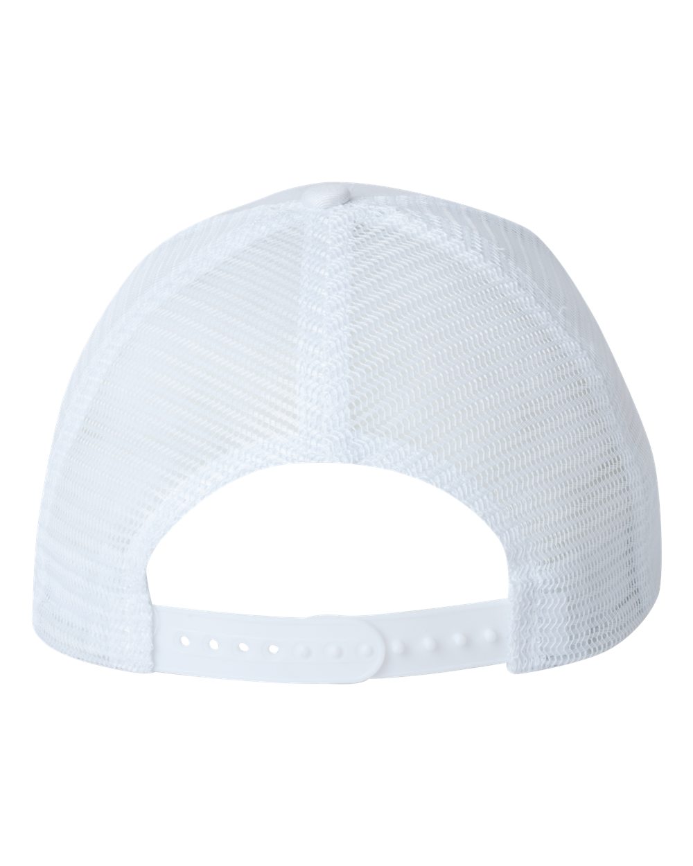 DTF Trucker Hat — White — back garment preview