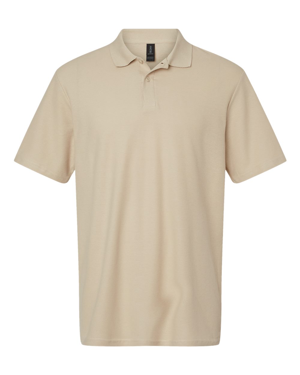 Standard Polo — Sand — front garment preview
