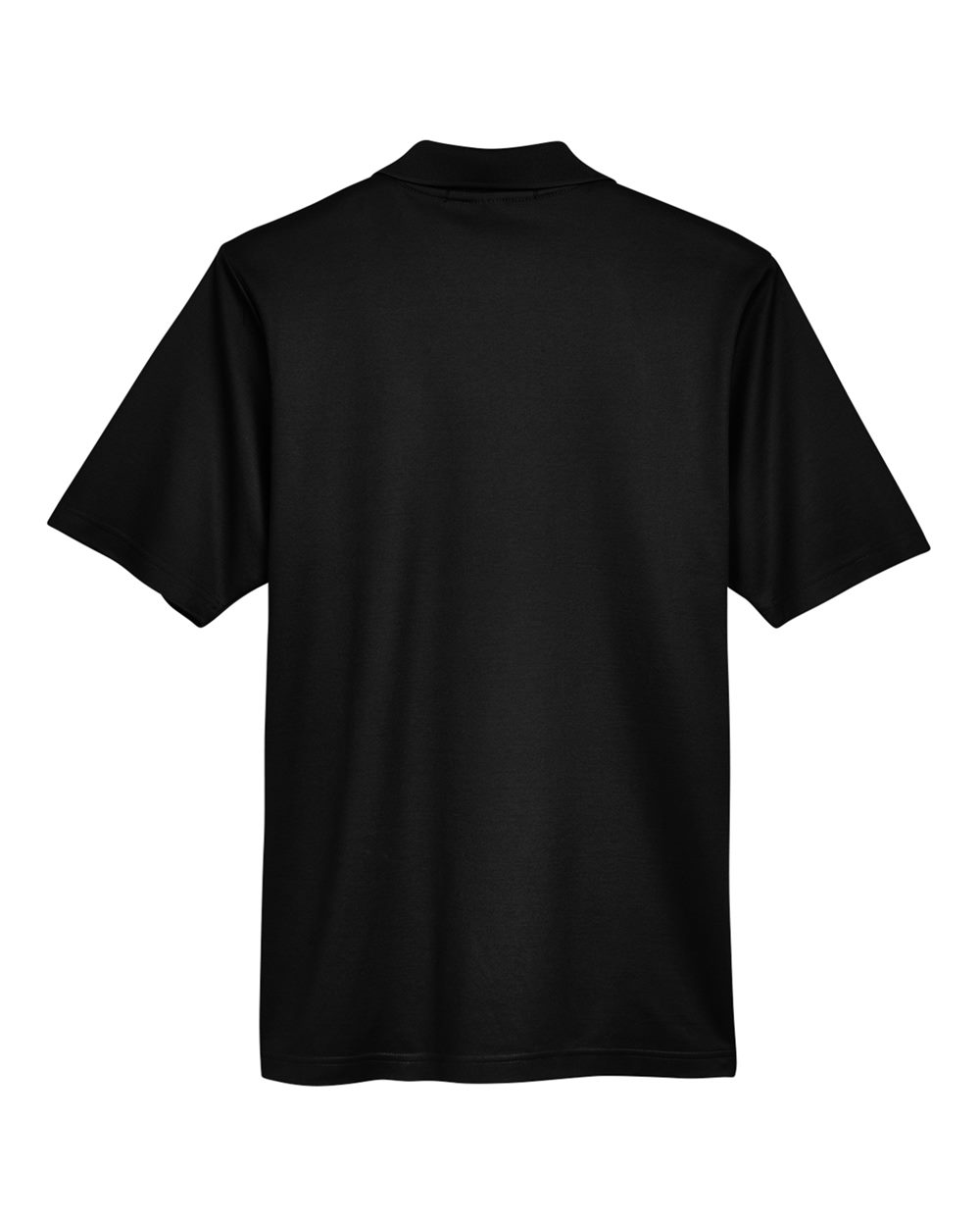 Premium Polo — Black — back garment preview