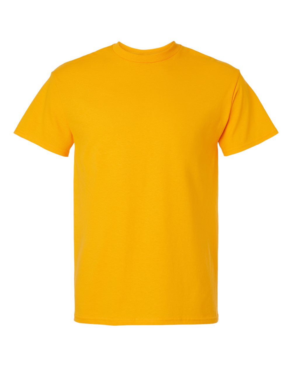 Gildan 2000 Unisex Ultra Cotton T-Shirt in white, front view showing classic crew neck and short sleeves.