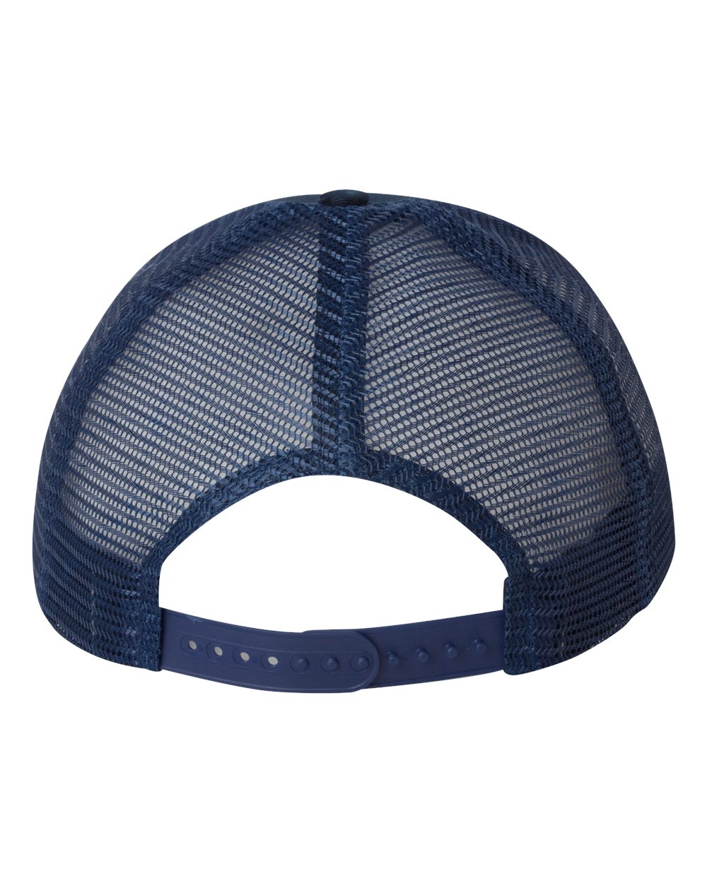 DTF Trucker Hat — Navy — back garment preview