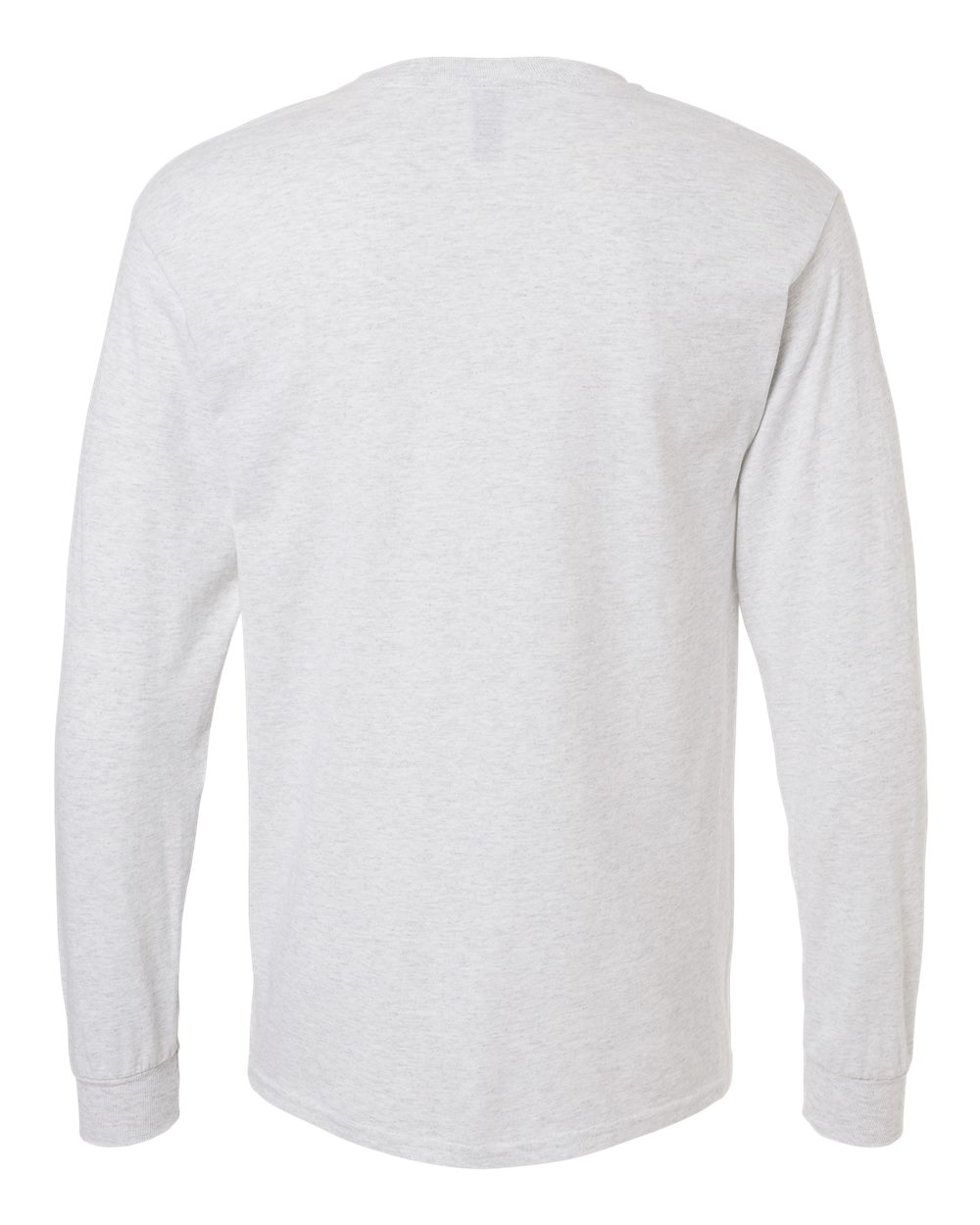 Heavy Cotton Long Sleeve — Ash — back garment preview