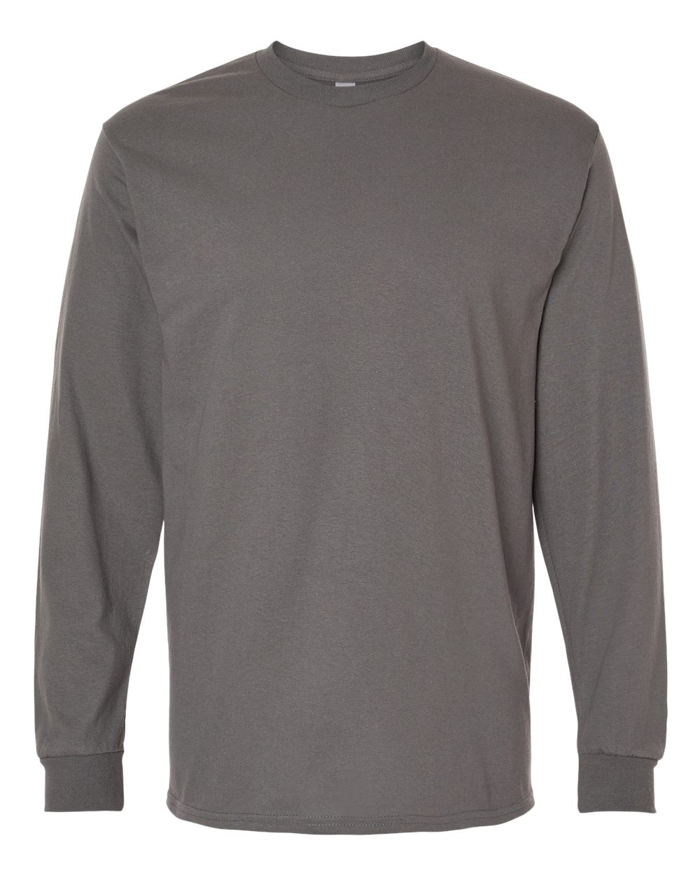 Heavy Cotton Long Sleeve — Charcoal — front garment preview