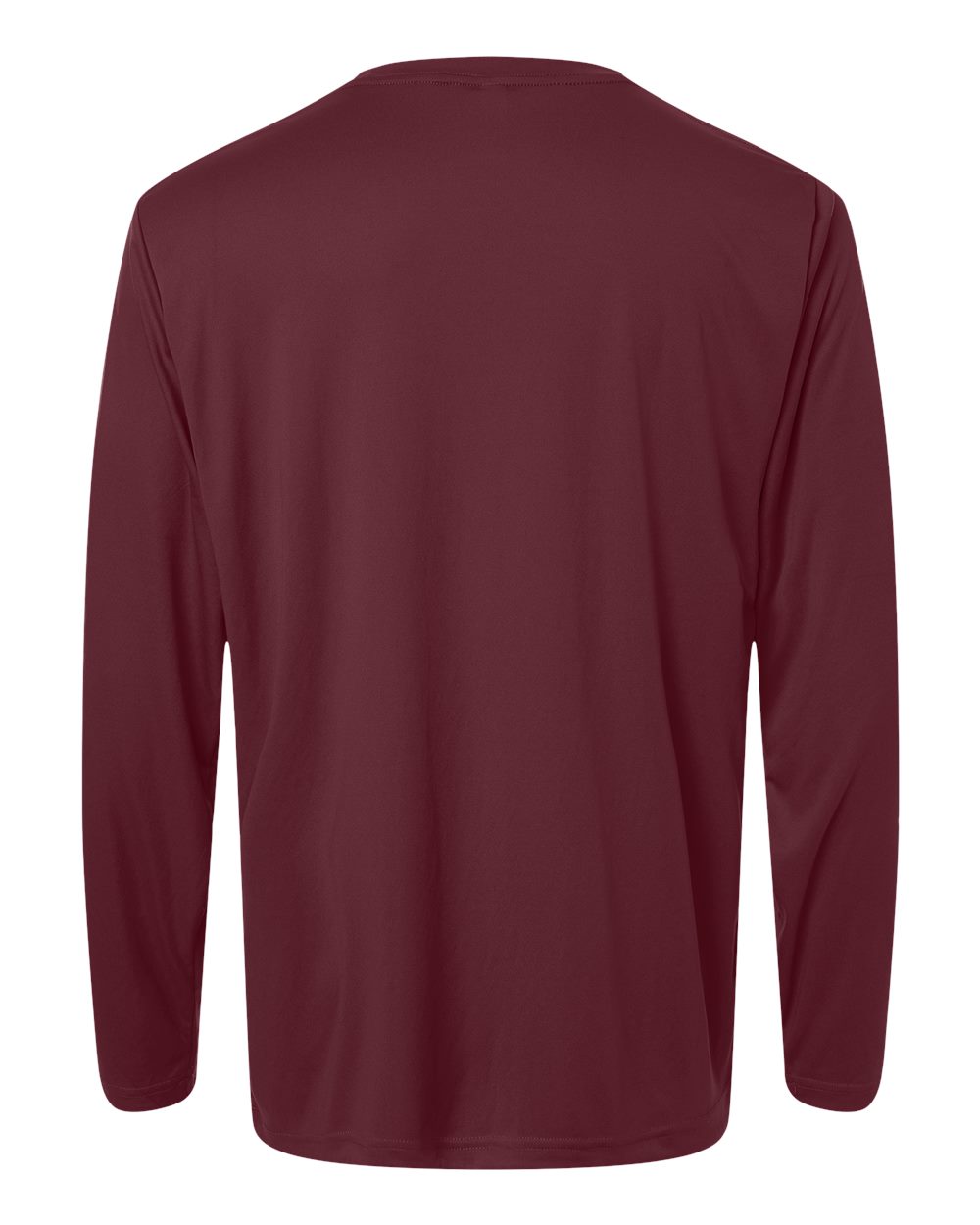 Performance Long Sleeve — Burgundy — back garment preview