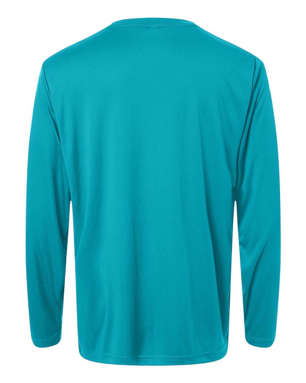 Performance Long Sleeve — Clear Teal — back garment preview