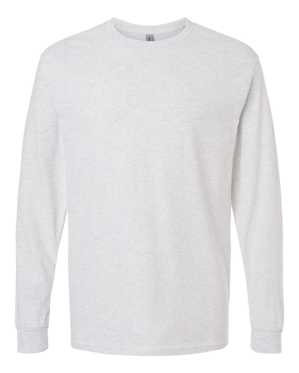 Heavy Cotton Long Sleeve — Ash — front garment preview