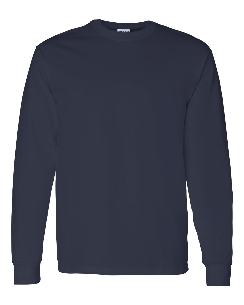Heavy Cotton Long Sleeve — Navy — front garment preview