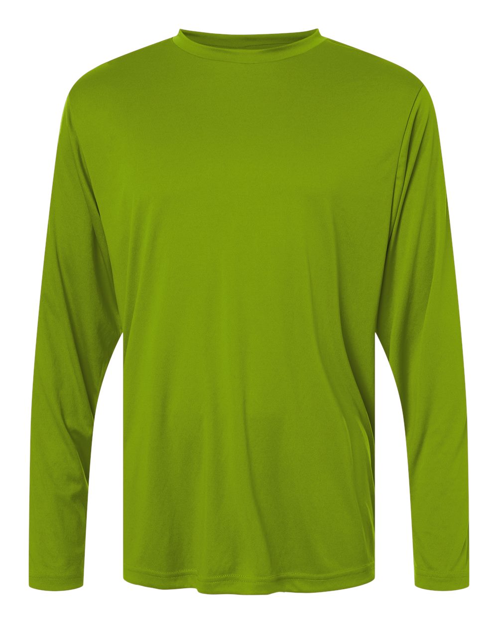 Performance Long Sleeve — Acid Green — front garment preview