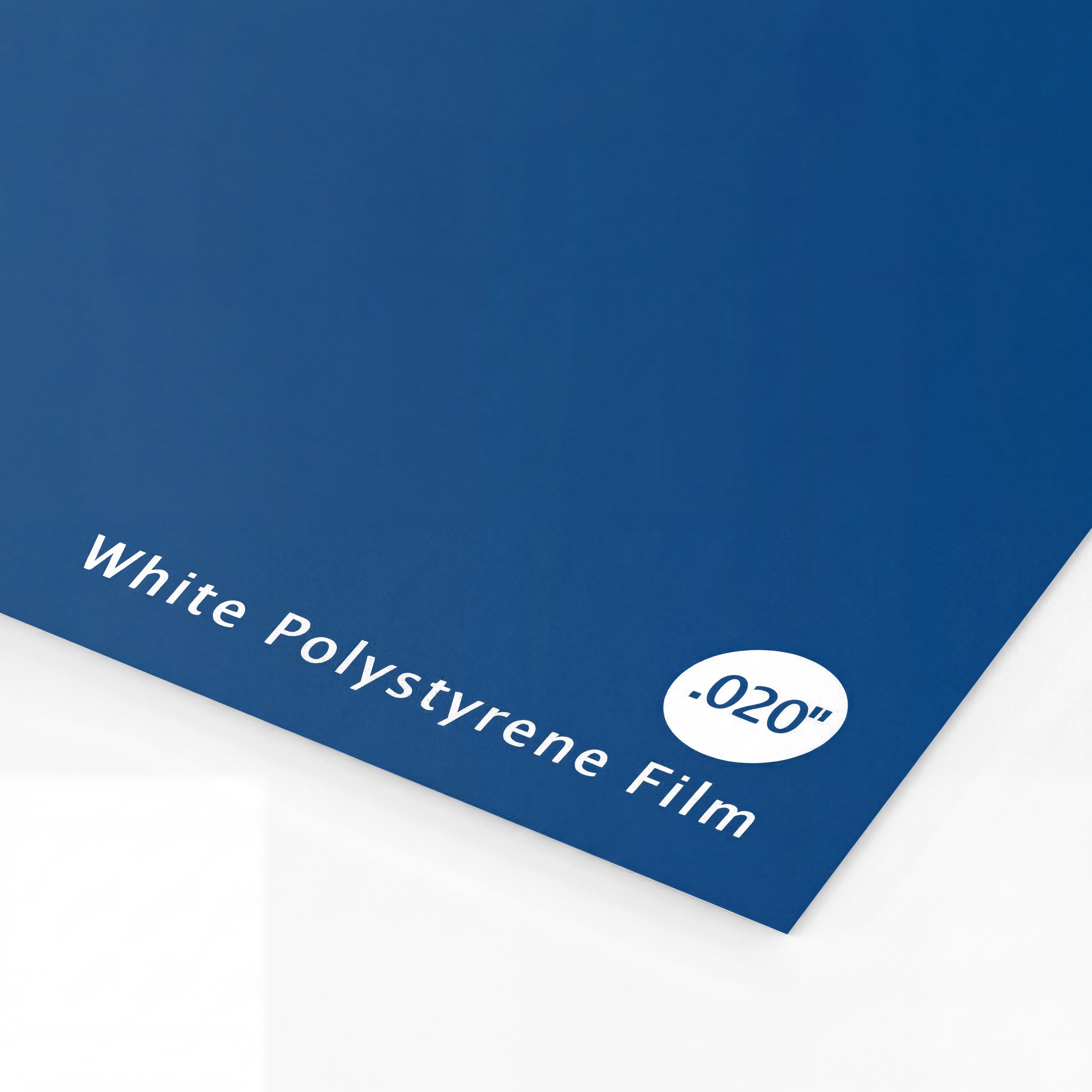 Custom Styrene sheet from Varaprint showing a smooth, clear plastic material ideal for custom printing and crafting projects.