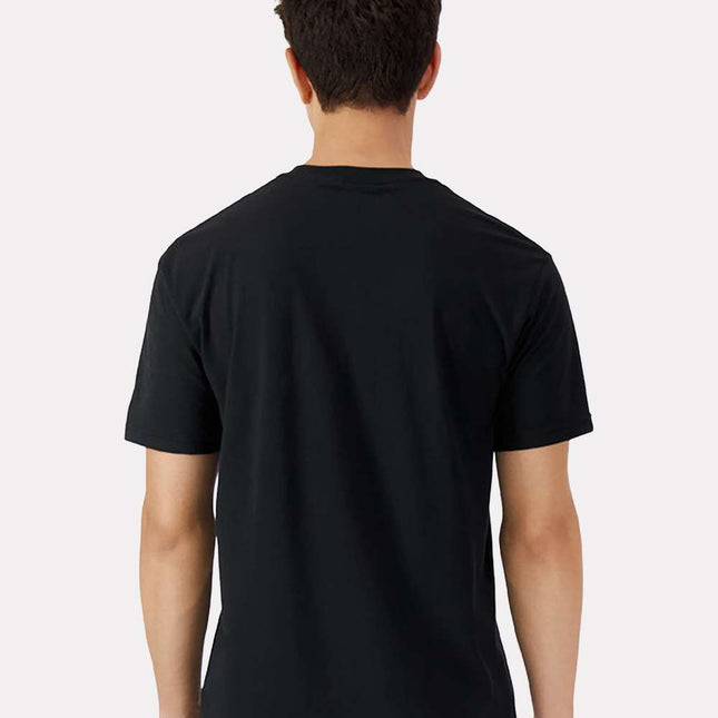Black Gildan 3000 unisex cotton T-shirt with Varaprint branding, shown from the back on a high model.