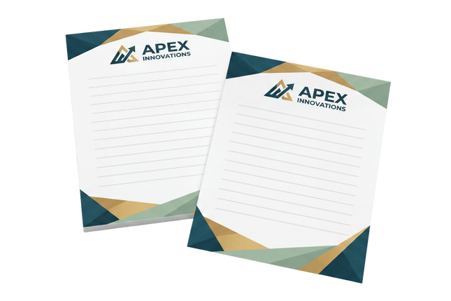 Linen Notepads - 25 Sheets 8.5 x 11