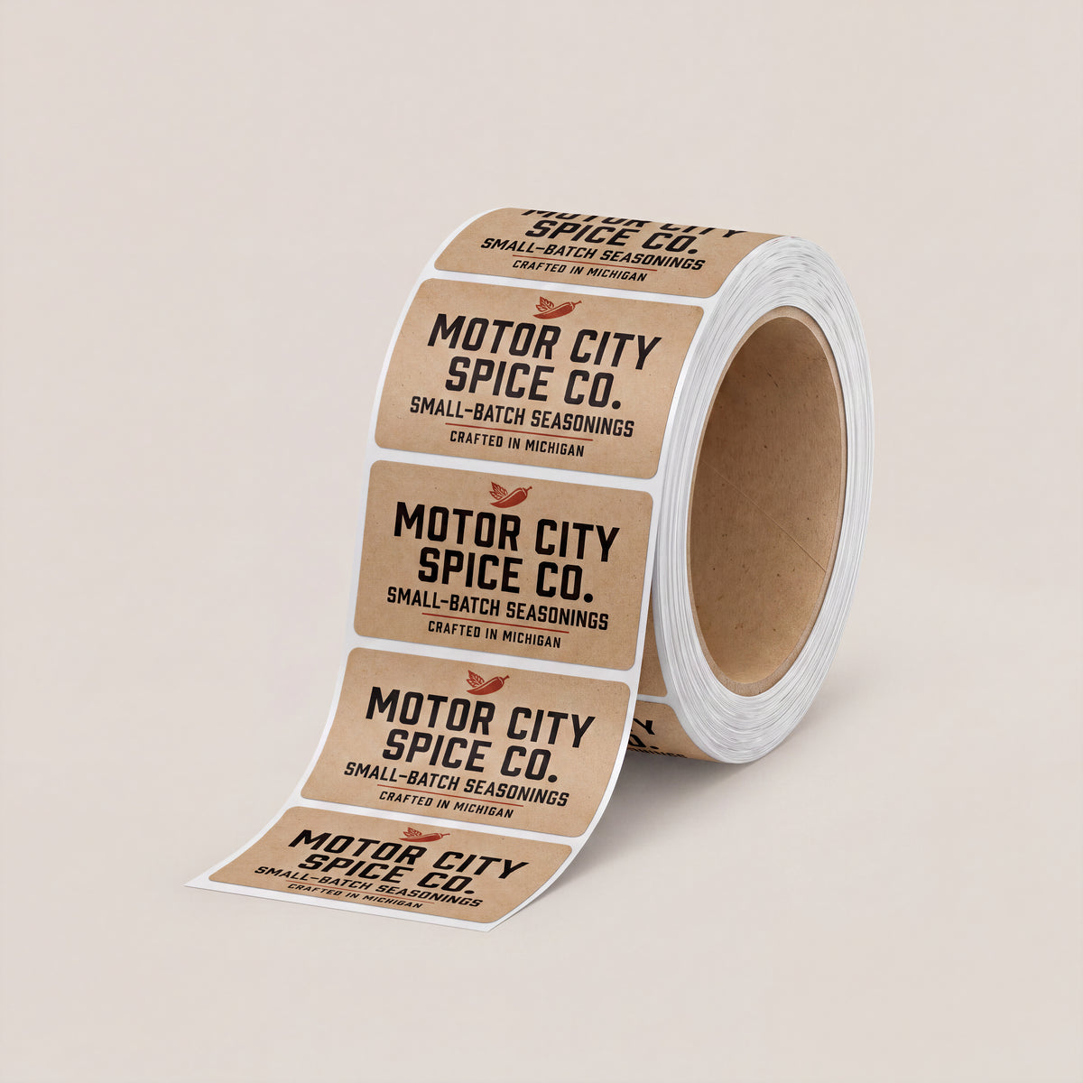 Custom Rectangle Roll Labels