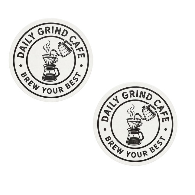 Set of round Varaprint stickers measuring 2.5 x 2.5 inches, featuring colorful designs on a white background.