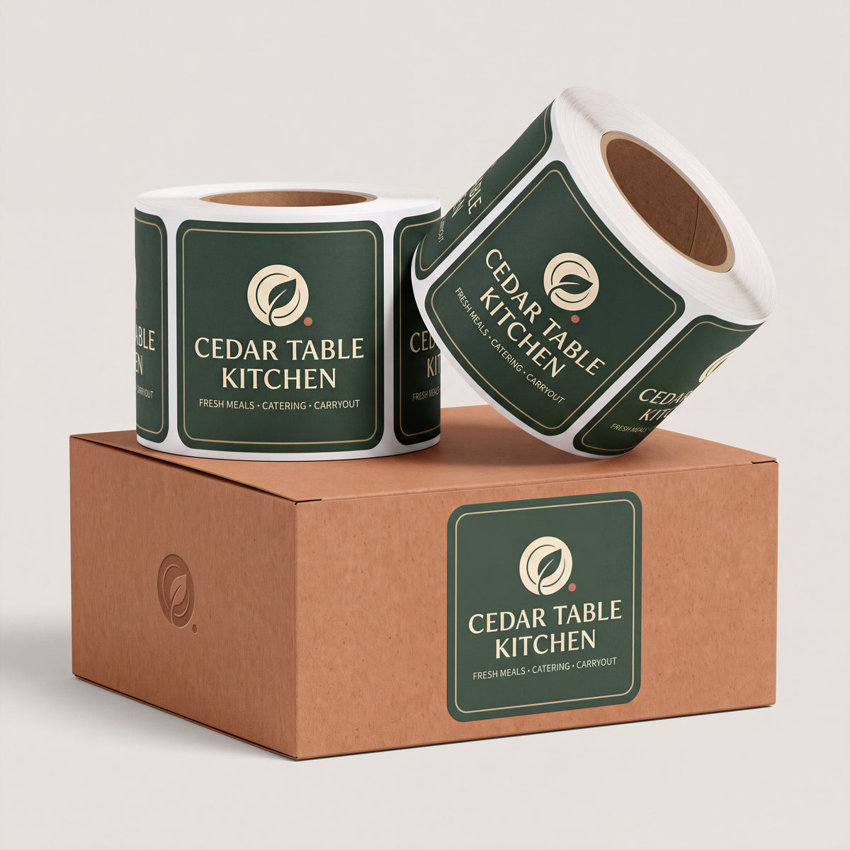 Custom Square Roll Labels