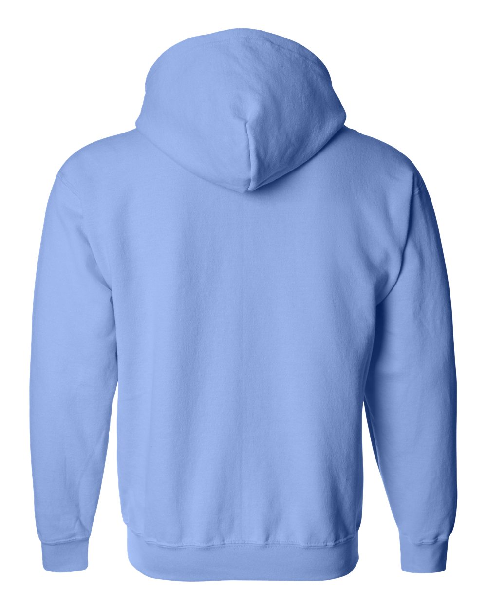 Full-Zip Hoodie — Carolina Blue — back garment preview