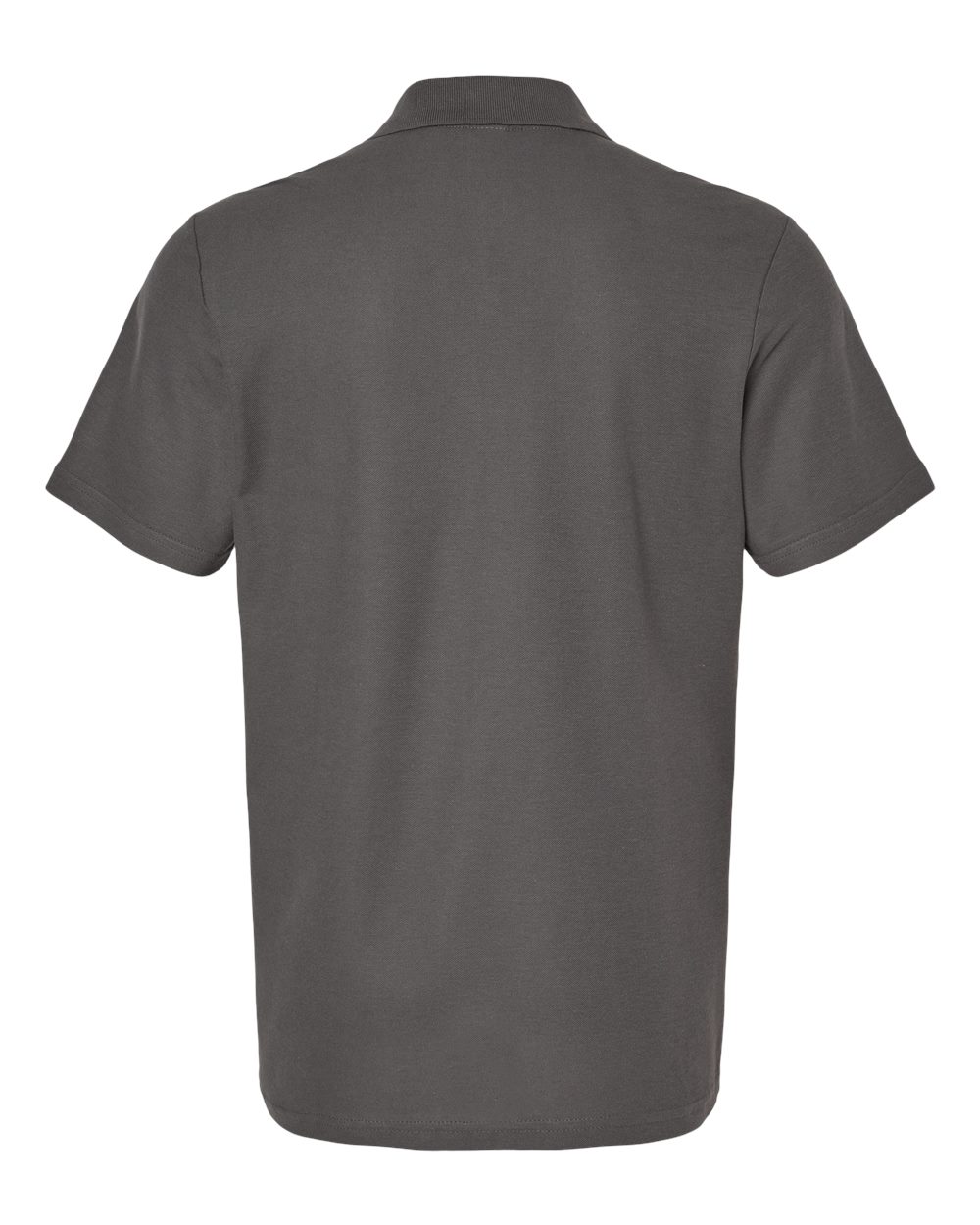 Standard Polo — Charcoal — back garment preview