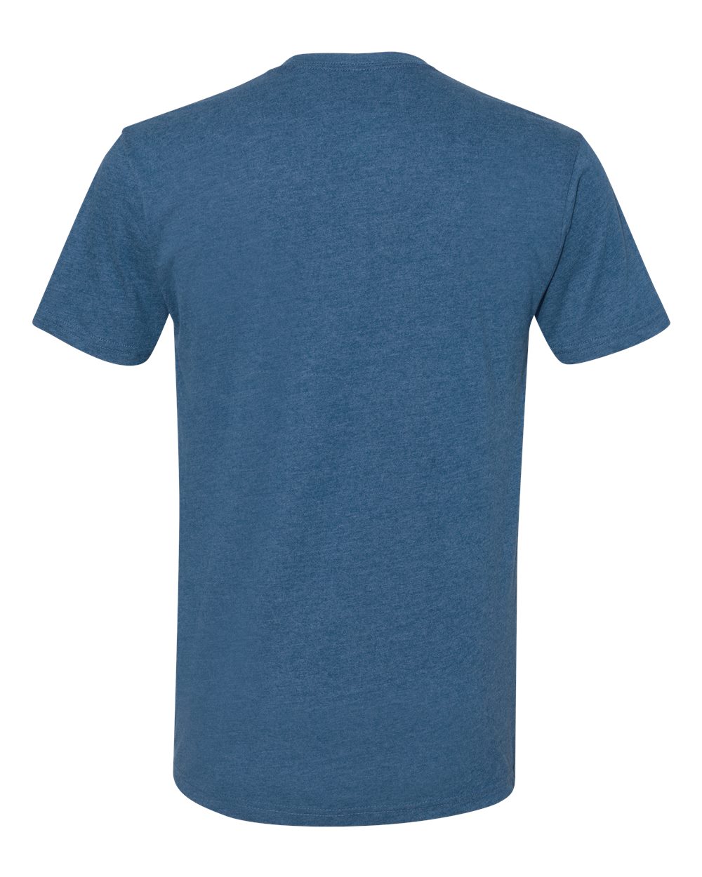 Premium T-Shirt — Heather Cool Blue — back garment preview