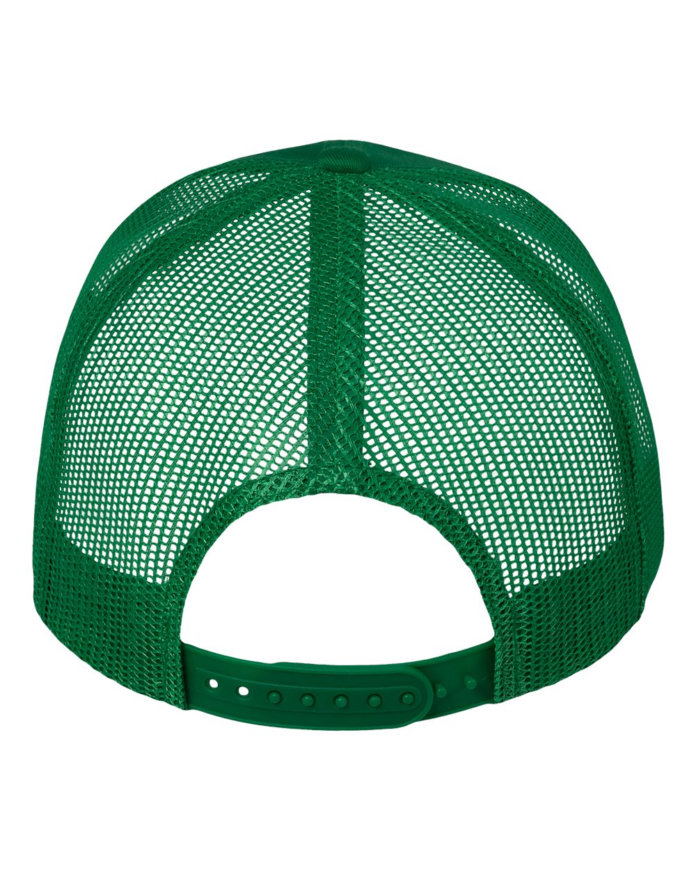 DTF Trucker Hat — Kelly — back garment preview